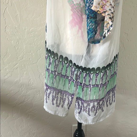 Multicolor Snake Print Tunic Dress - Picture 4 of 6